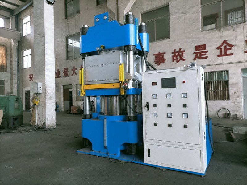 máquina hidráulica del moldeo a presión del silicón del vacío de la prensa caliente de goma vertical 300T