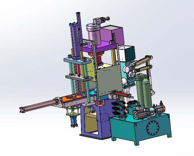 rotores sumergibles del motor de la prensa de la máquina de fundición a presión del aluminio 125T con el dado de 4 cavidades