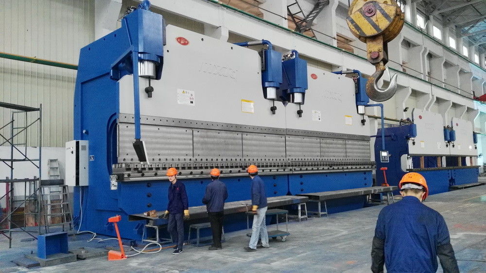 1600 toneladas de CNC hidráulico Tandem Prensa de freno Max. espesor de flexión 20 mm de acero suave